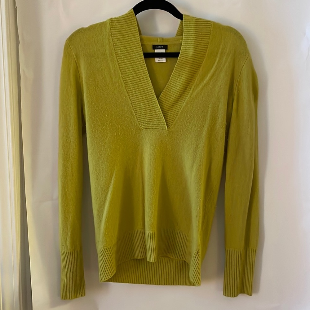 Womens Jcrew V-neck Hooded Sweater